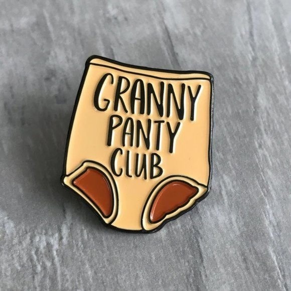 GRANNY PANTY CLUB Hilarious IYKYK Collectible Enamel Pin LAST ONE! 813 - Picture 5 of 5